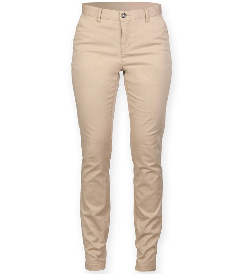 Front Row - Lightweight Ladies Stretch Chino Trousers