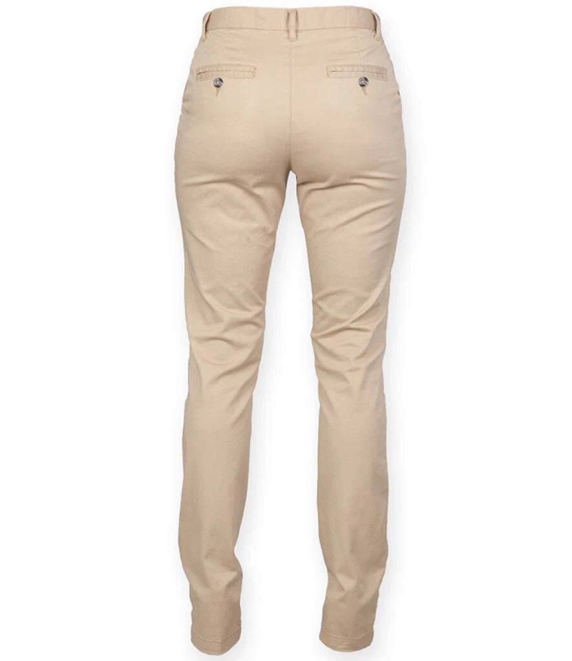 Front Row - Lightweight Ladies Stretch Chino Trousers