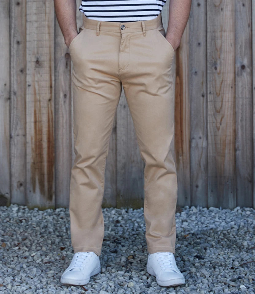 Front Row Lightweight Stretch Tag Free Chinos - Casual Business Trousers