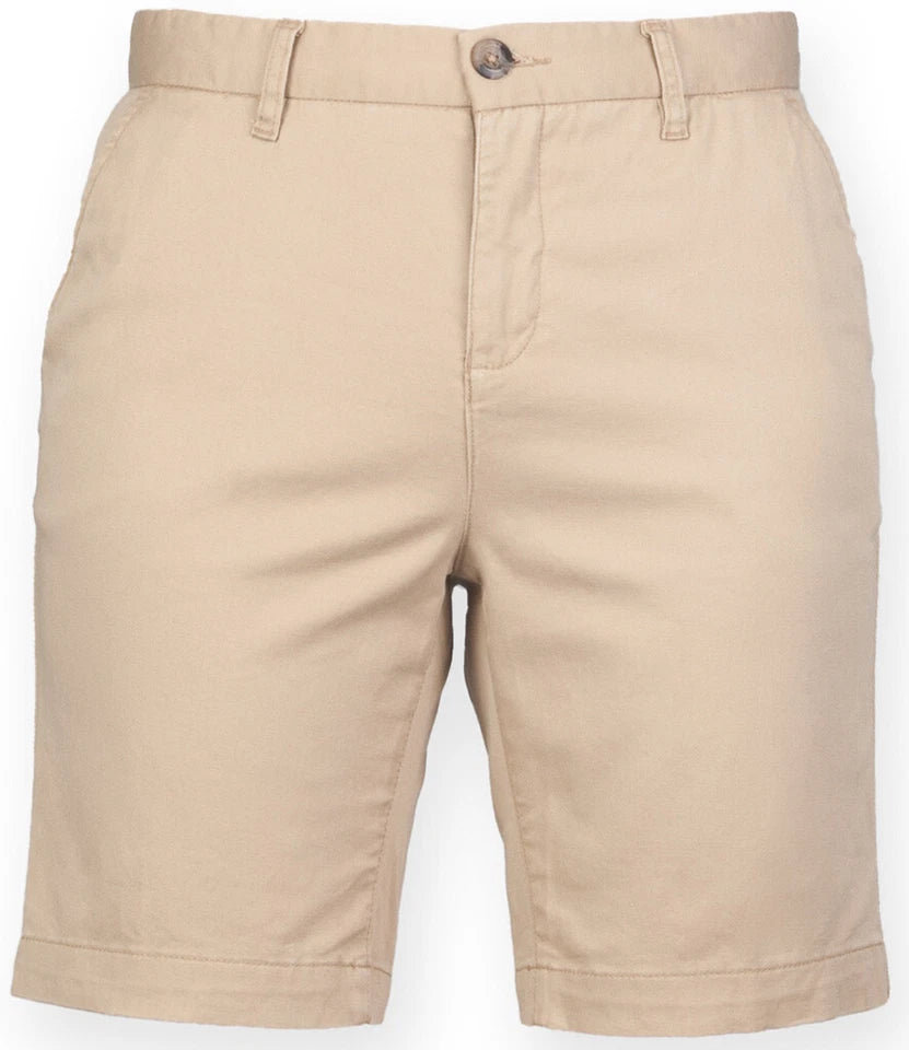 Front Row Womens/Ladies Chino Stretch Shorts