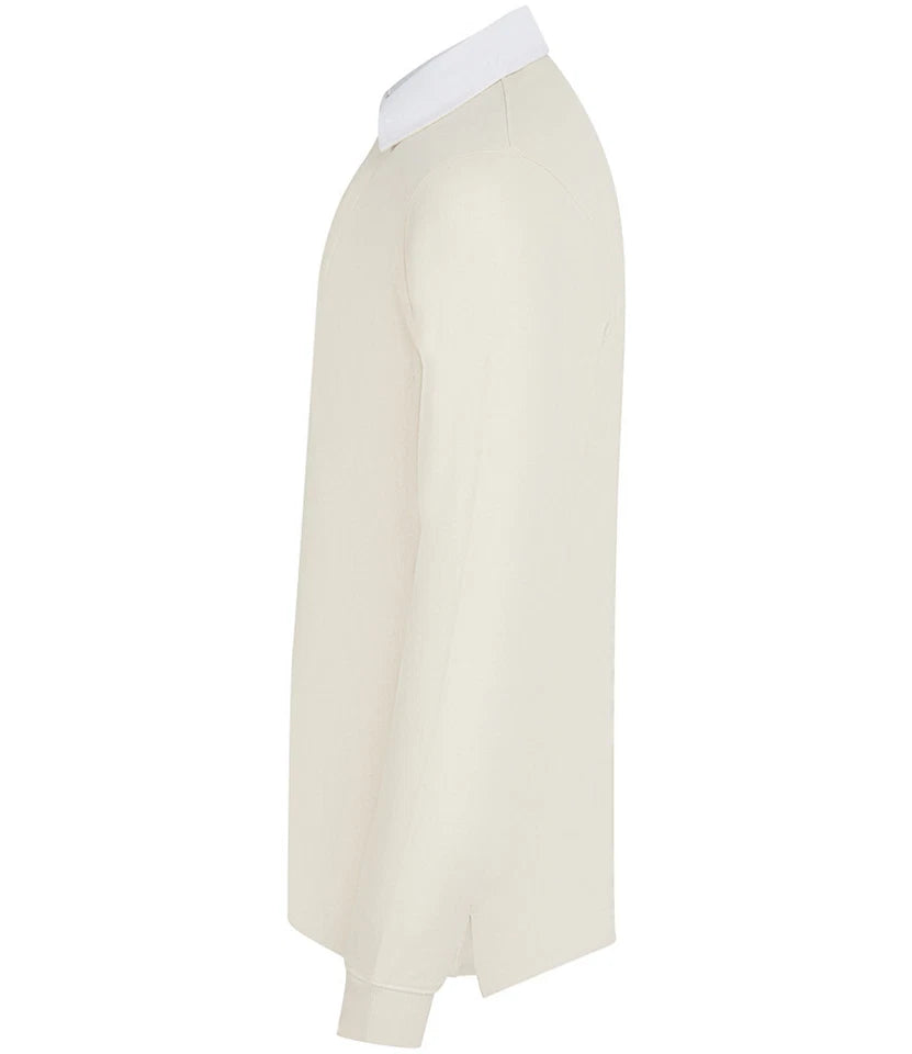 Front Row Mens Rugby Shirt Slim Fit Long Sleeve Premium Cotton Collared Top