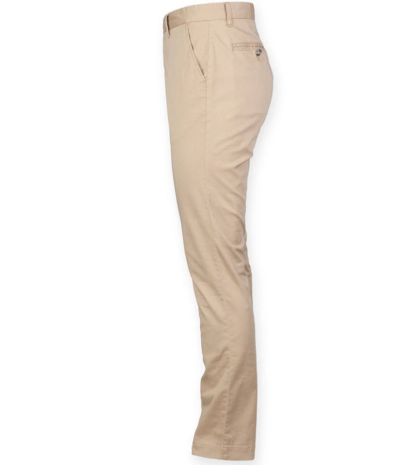 Front Row Lightweight Stretch Tag Free Chinos - Casual Business Trousers